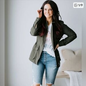 Chelsea Deboer Olive Utility Jacket